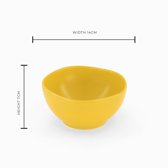 The Yellow Sunset Soup Bowl - Set of 6