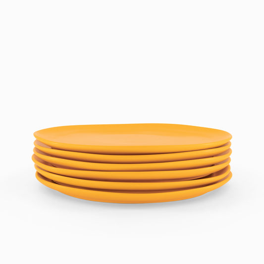 The Orange Sunset Dinner Plate - Set of 6