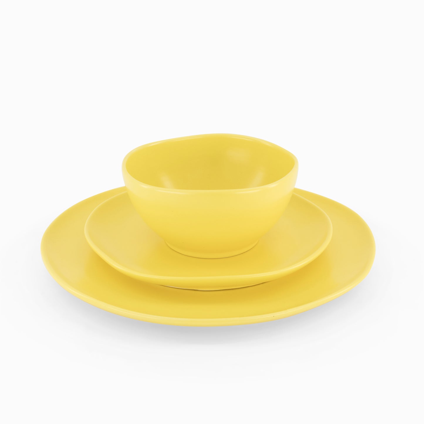 The Cloudy Yellow Sunset Dinner Plate - Set of 6