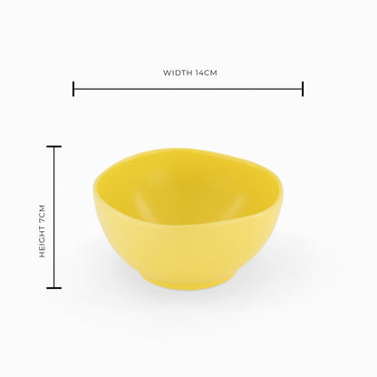 The Cloudy Yellow Sunset Soup Bowl- Set of 6