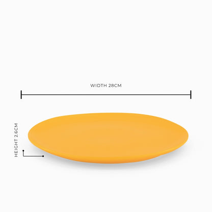The Orange Sunset Dinner Plate - Set of 6