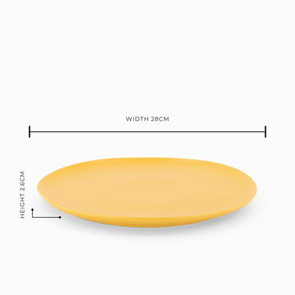 The Cloudy Orange Sunset Dinner Plate - Set of 6