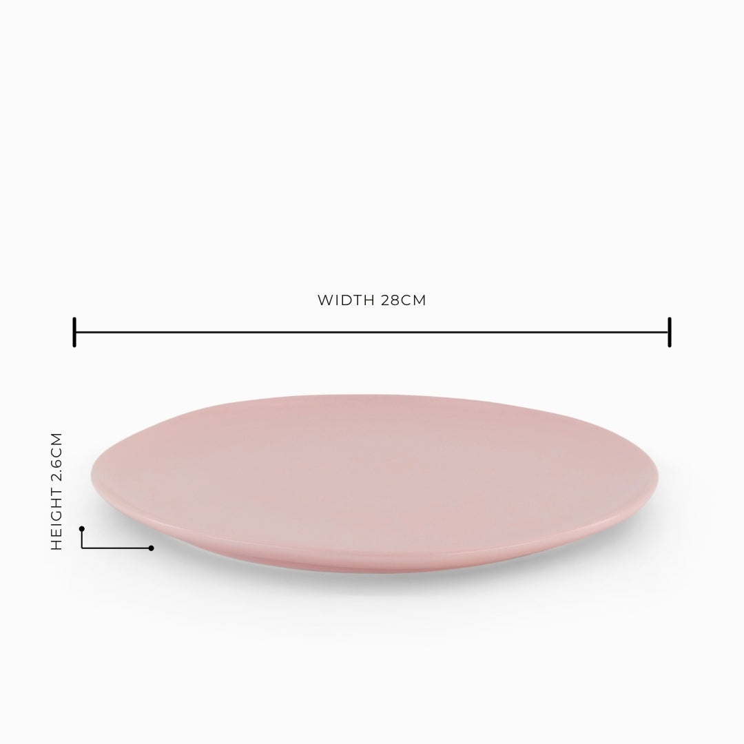 The Cloudy Pink Sunset Dinner Plate - Set of 6
