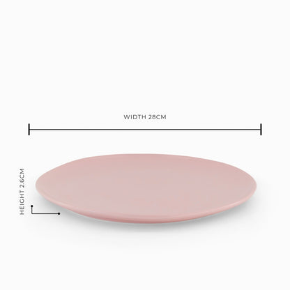 The Cloudy Pink Sunset Dinner Plate - Set of 6