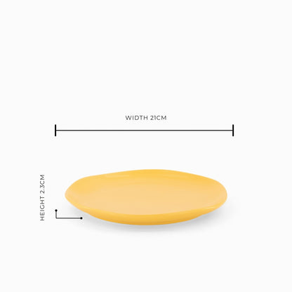 The Cloudy Orange Sunset Salad Plate - Set of 6