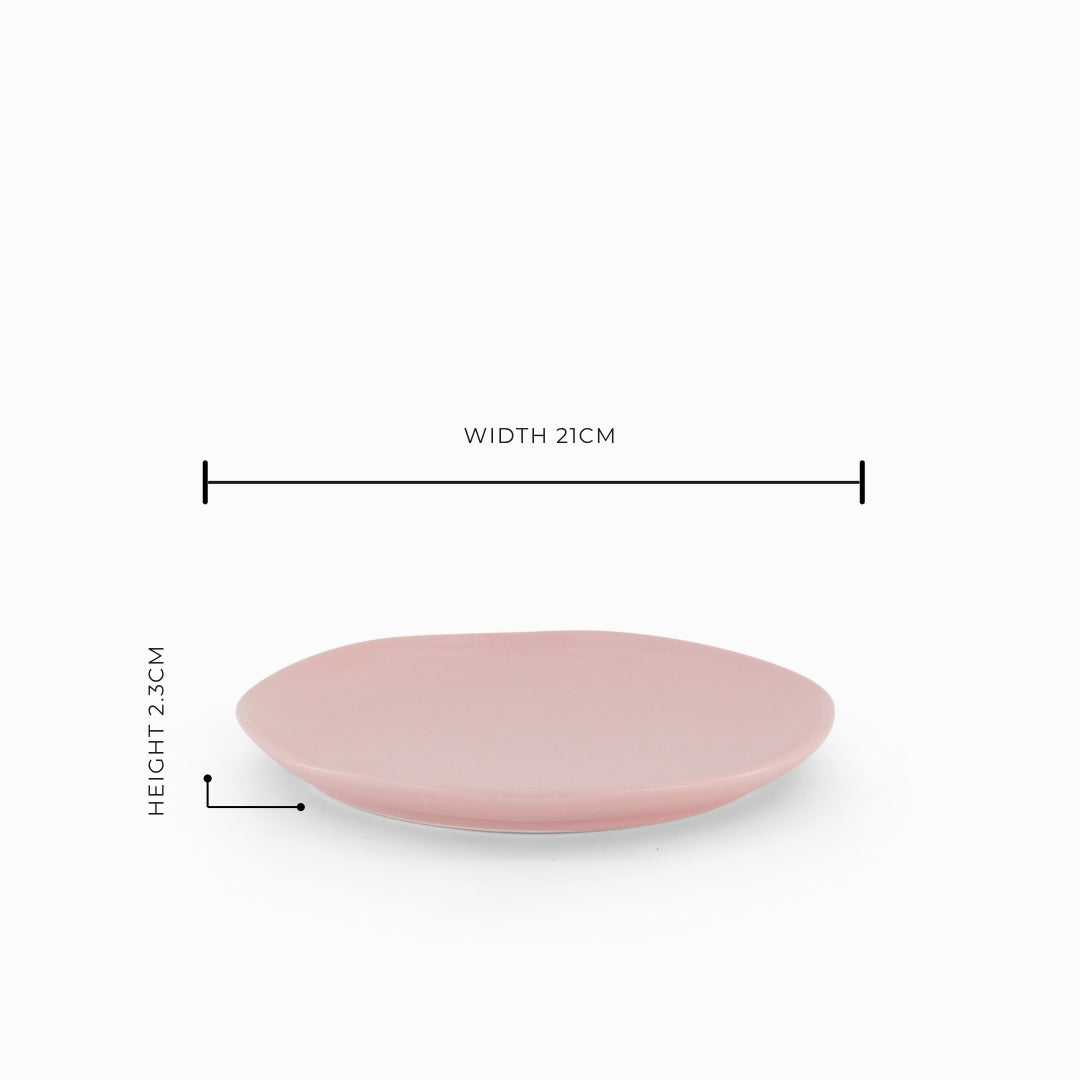The Cloudy Pink Sunset Salad Plate - Set of 6