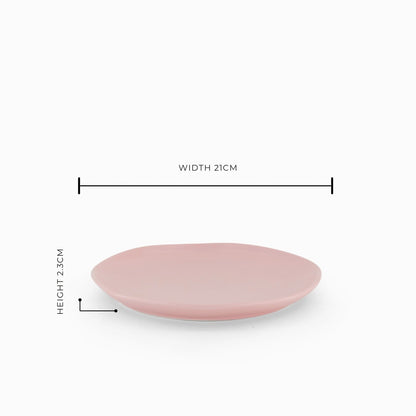 The Cloudy Pink Sunset Salad Plate - Set of 6