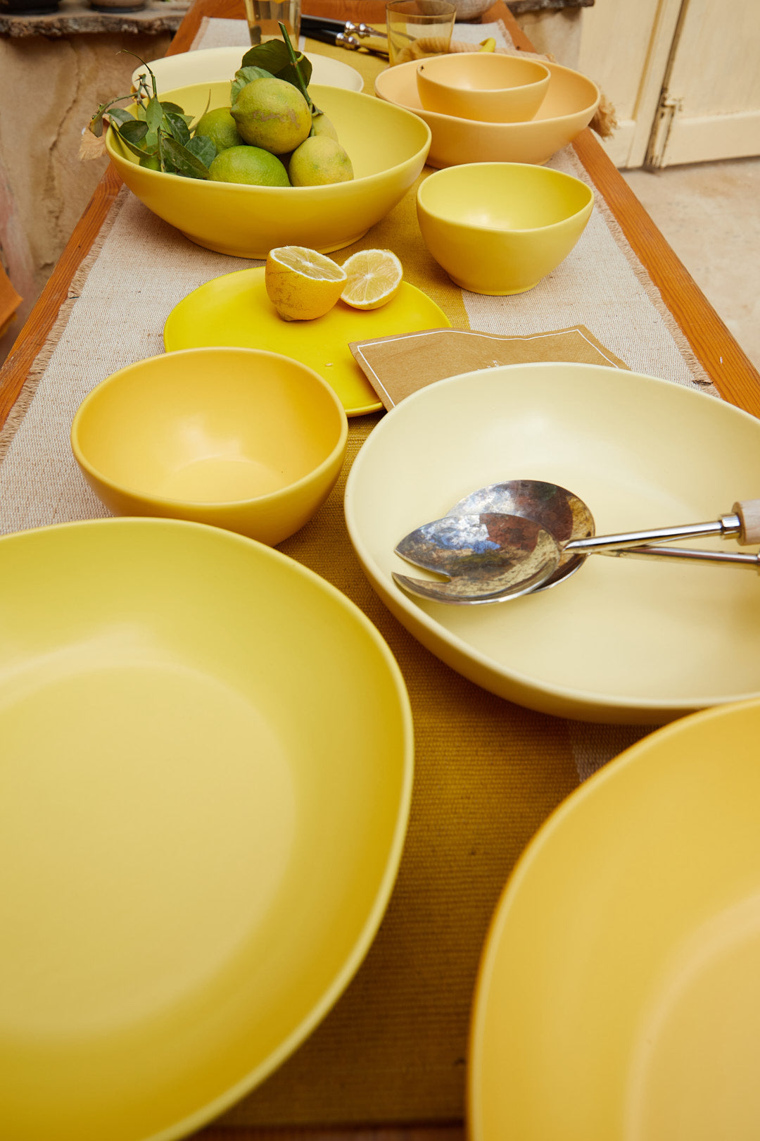 The Yellow Sunset Serveware