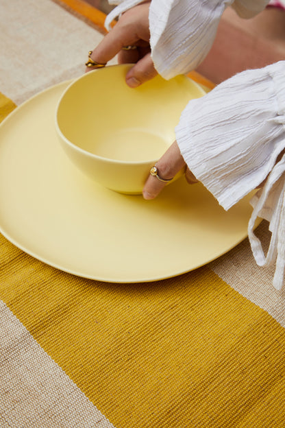 The Cloudy Yellow Sunset Soup Bowl- Set of 6